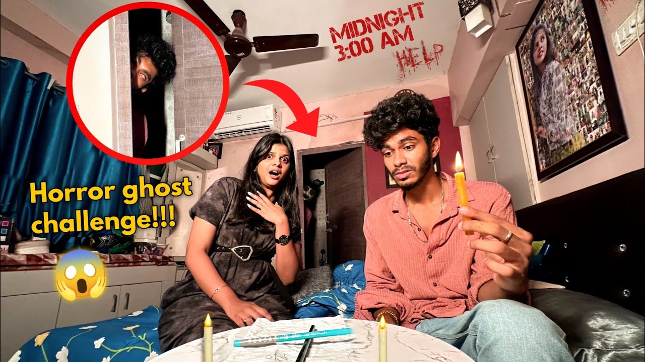 Ghost prank gone wrong!!! 😭😂 | Horror challenge at 3:33 AM 😱 | #funwithsiblings