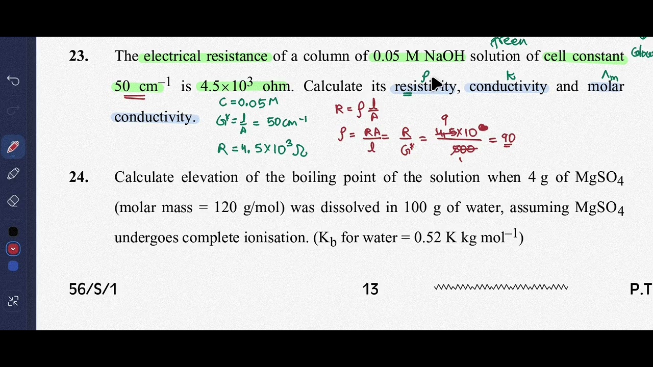 CBSE 2024 chemistry 043 Section C Practice short answer type questions #cbseboard #pyqschemistry