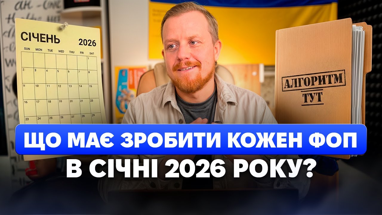 Що кожен ФОП має зробити в січні 2026р? Звіти, податки, суми, крайні дати, звірки!!!