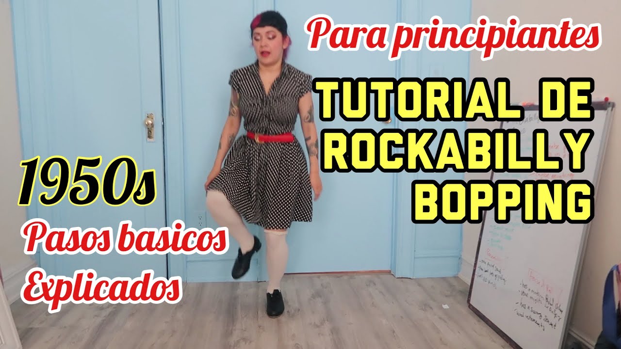 Rockabilly Bopping Tutorial En Espanol-Como Bailar Rockabilly Bopping 1950