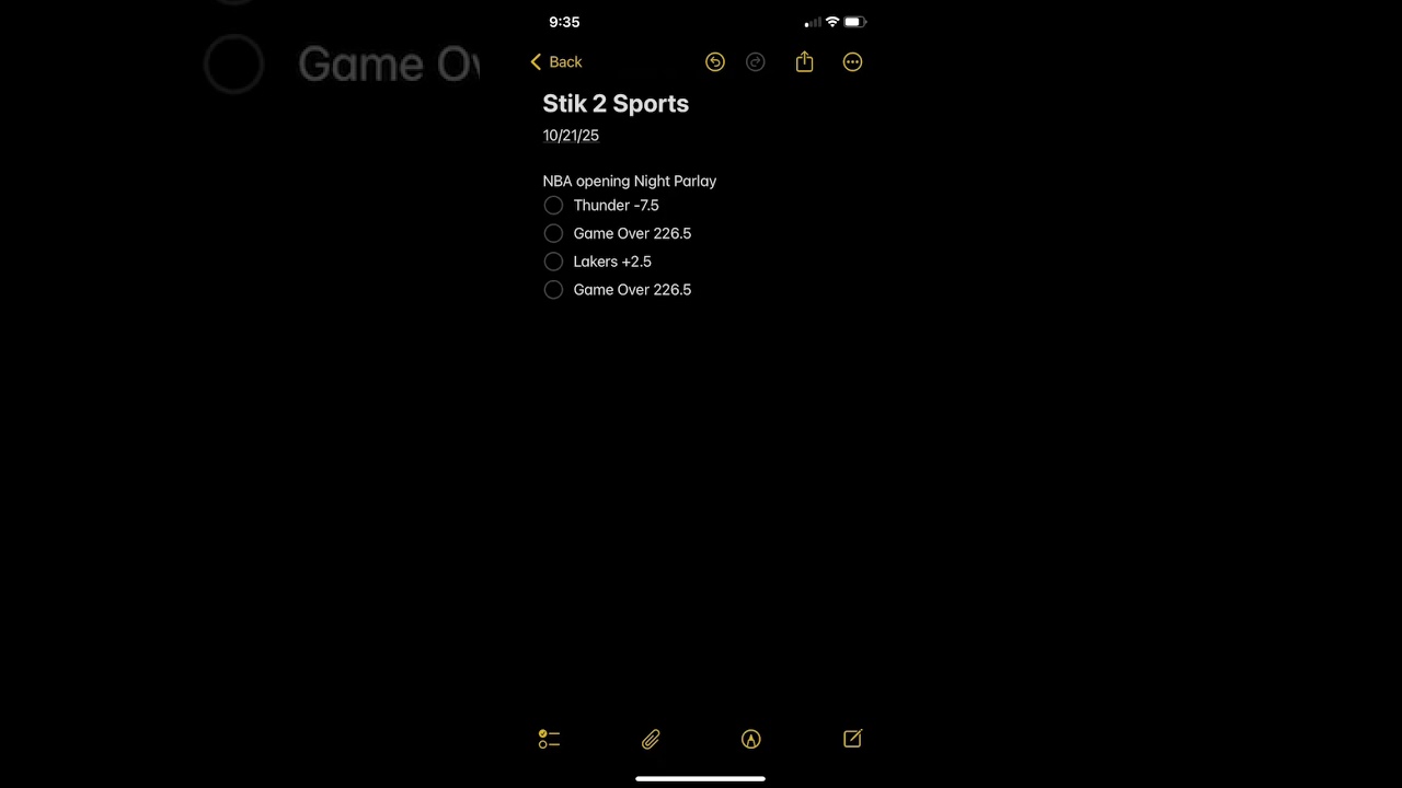 NBA Opening Night Parlay