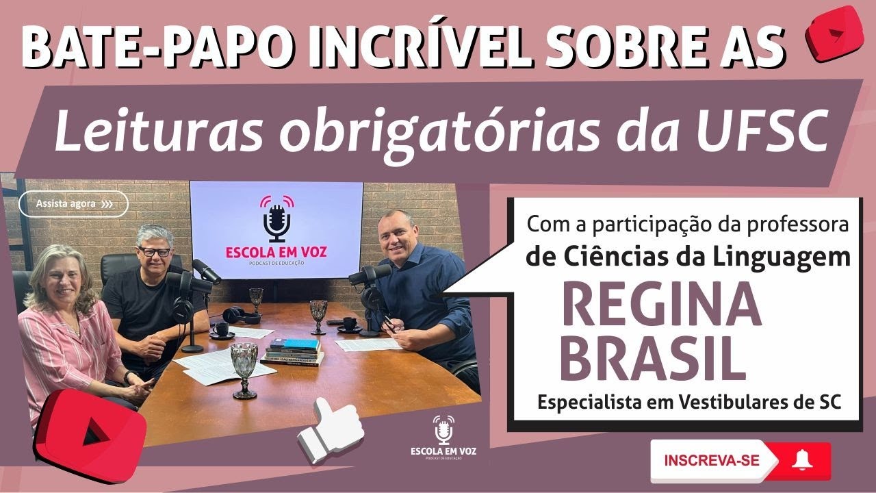 📚 Obras Literárias no Vestibular UFSC/IFSC/IFC 2026 | Com a Profª Regina Brasil🎙️