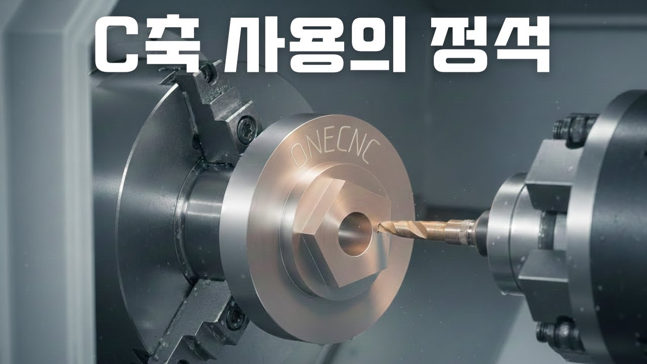 선반 C축을 활용한 5각 가공 & 문자 각인 전체 과정