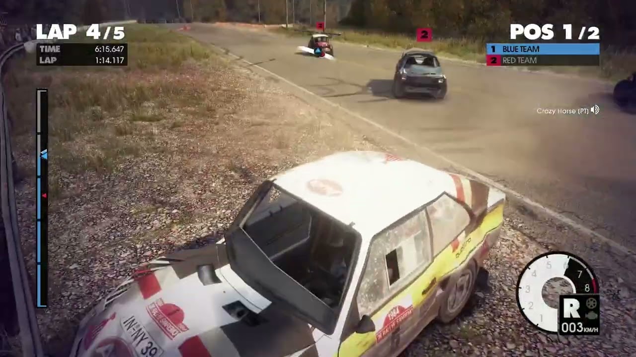 DiRT 3 Cat N Mouse 26.02.2026, 4vs4, super close finish, 1 sec difference