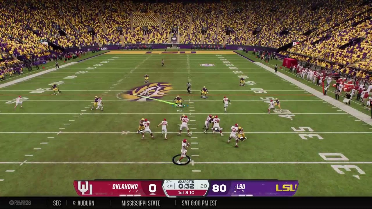 #1 LSU [8-0] 🆚 Oklahoma [1-7]