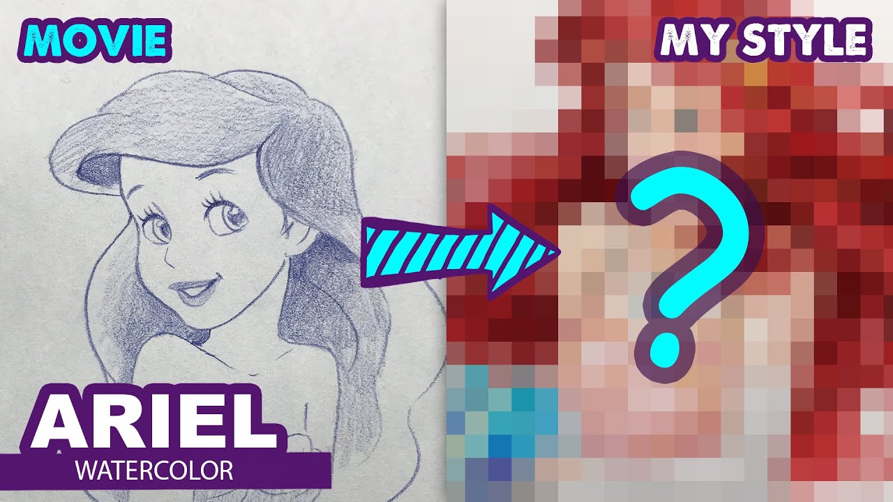 Drawing Princess Ariel - The Little Mermaid | | Semi Realistic | Huta Chan