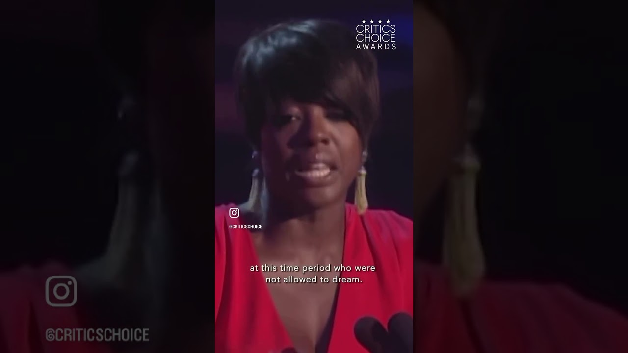 Viola Davis gives Emotional Speech for winning Best Actress at the Critics Awards.