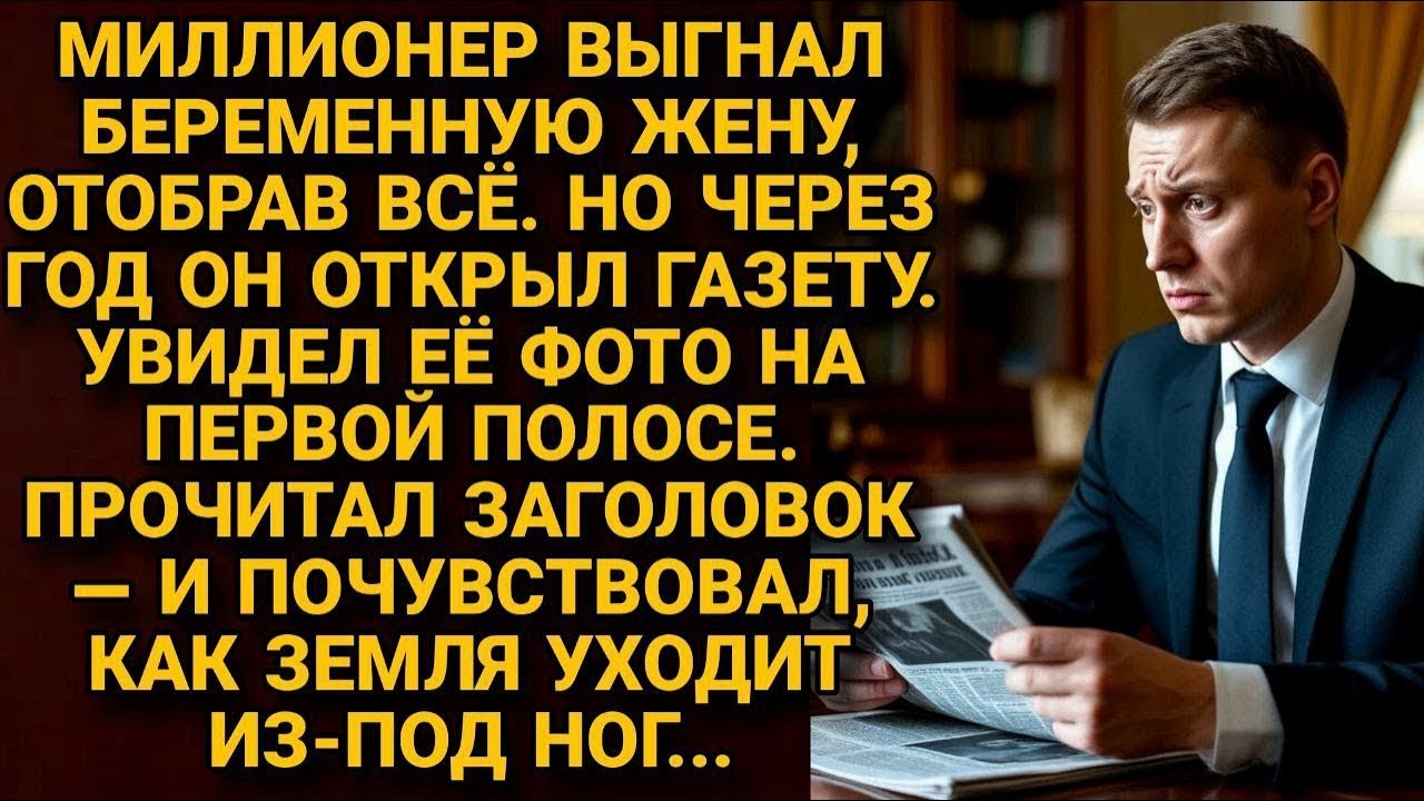 Миллионер выгнал беременную жену  А через год открыл газету  Увидел её фото, и земля ушла из под ног