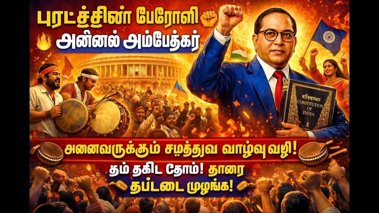 🔥 7PM Premiere | சாதி சங்கிலி உடைக்கும் Ambedkar Folk Anthem | Must Watch!