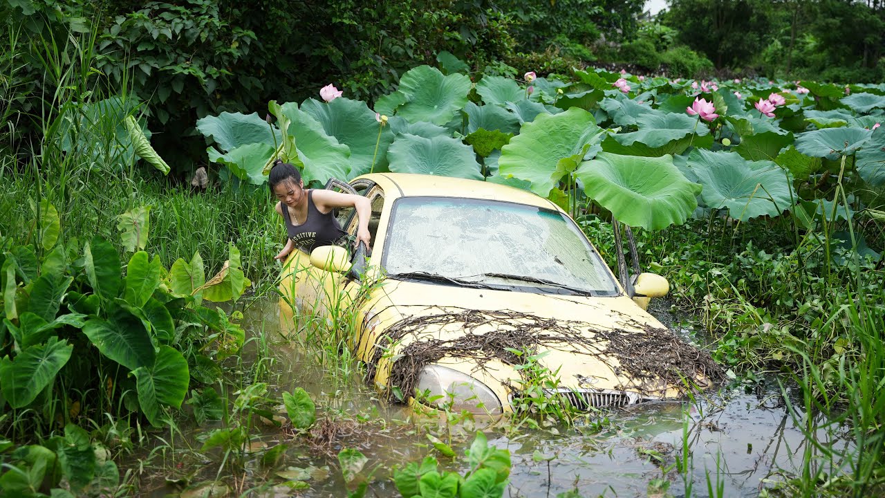The Restoration of the 1999 Daewoo LANOS Begins – Pulled Out of the Swamp After Many Years, Part 1