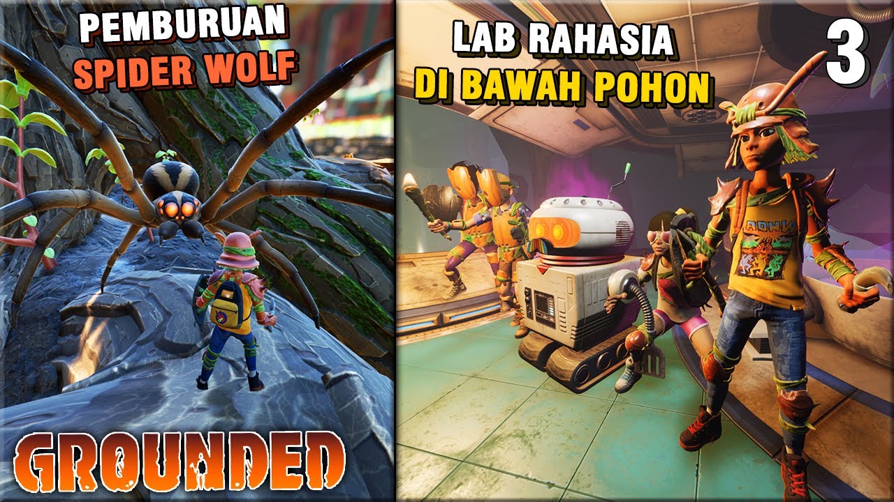 PEMBURUAN SPIDER WOLF !! ADA LAB RAHASIA di DALAM POHON RAKSASA !! #3【GROUNDED】