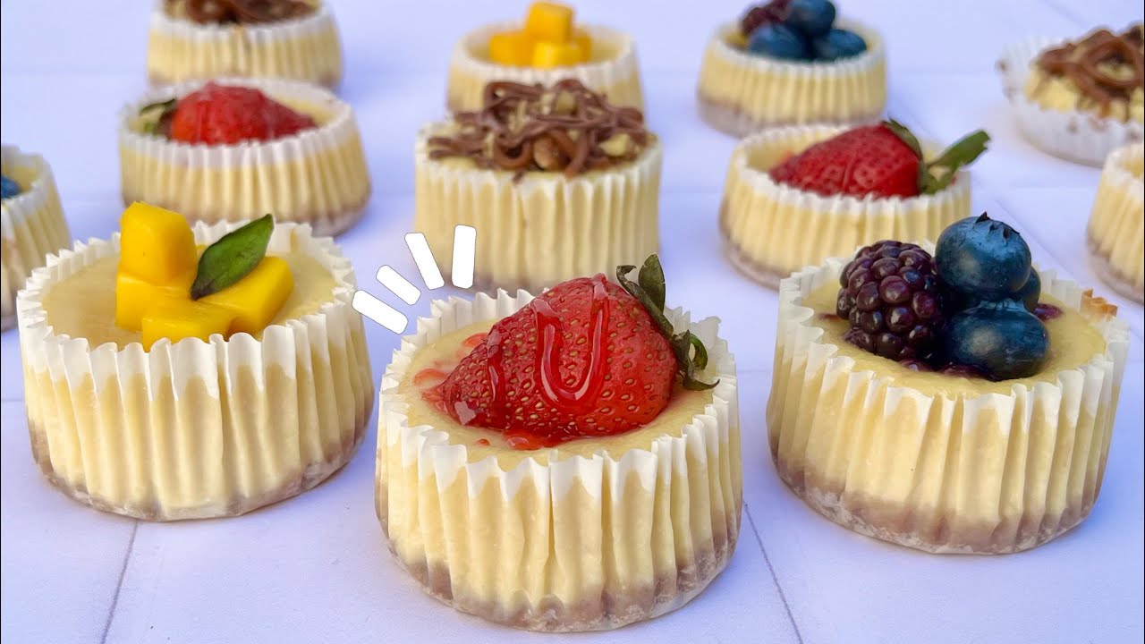 🍓 Ищете легкий десерт для ПРОДАЖИ? Мини-чизкейки НЕ ПРОВАЛИТСЯ по этому быстрому рецепту