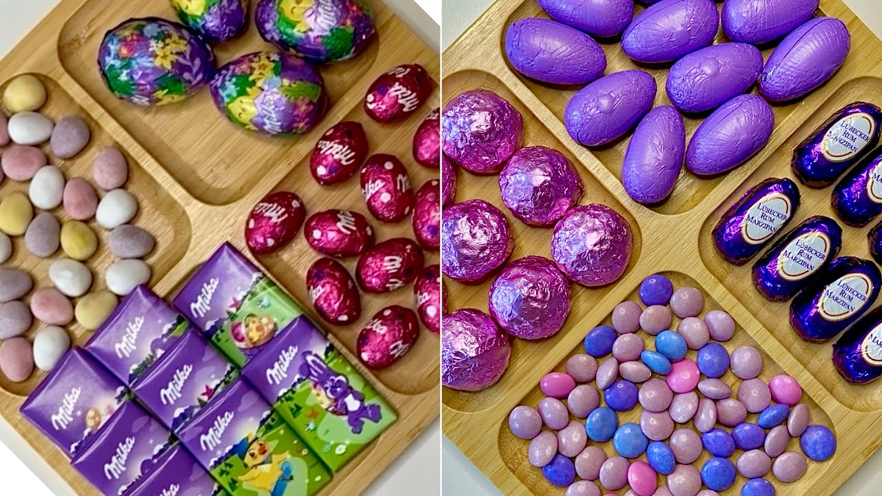 🍬 Purple 🍬 Sweets Platter ASMR • Milka Chocolates • Top Compilation • Satisfying • Relaxing Sounds