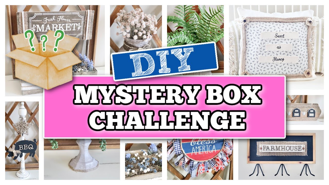 *HIGH-END* FARMHOUSE DECOR USING ITEMS FROM A MYSTERY BOX | MYSTERY BOX CHALLENGE