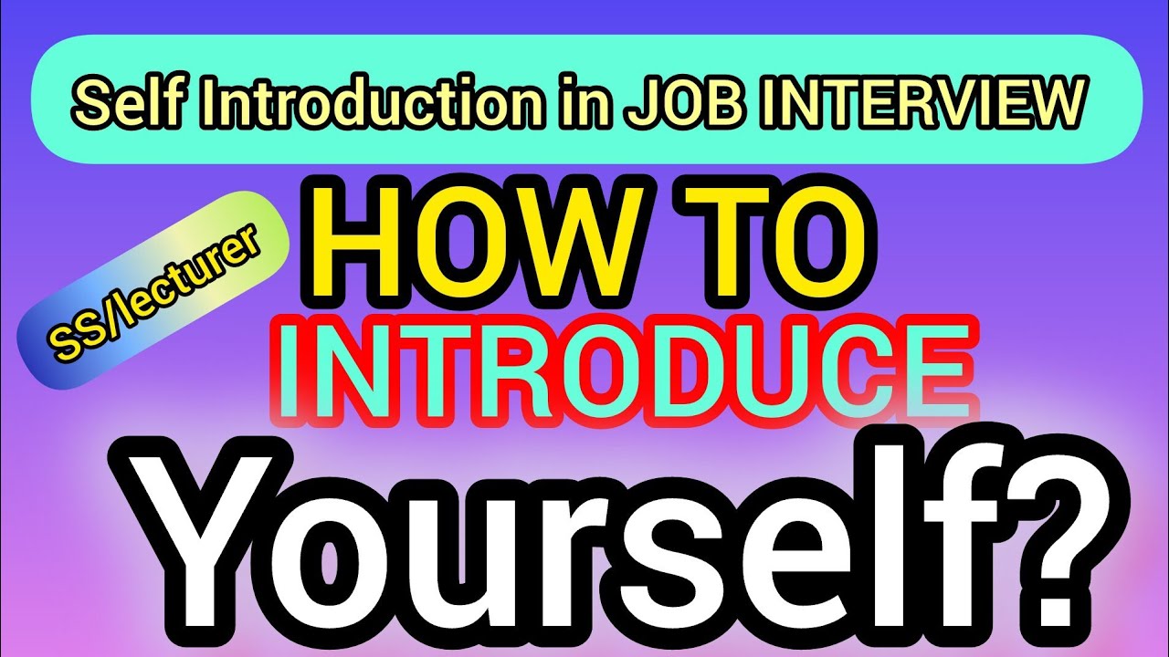 HOW TO INTRODUCE YOURSELF |Tell me About Yourself ,SUBJECT SPECIALIST INTERVIEW SPSC BY FAYAZ KHATTI