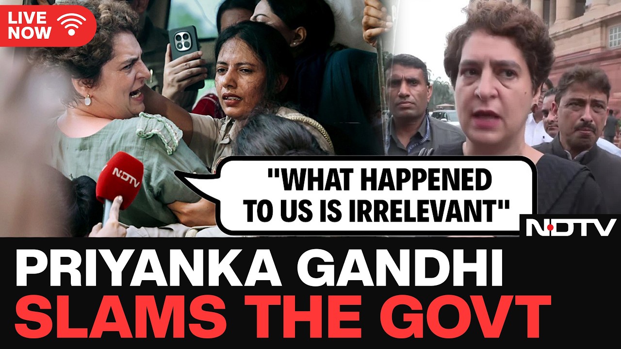Congress Protest LIVE | Parliament Protest LIVE | Priyanka Gandhi Slams Government Over Crackdown