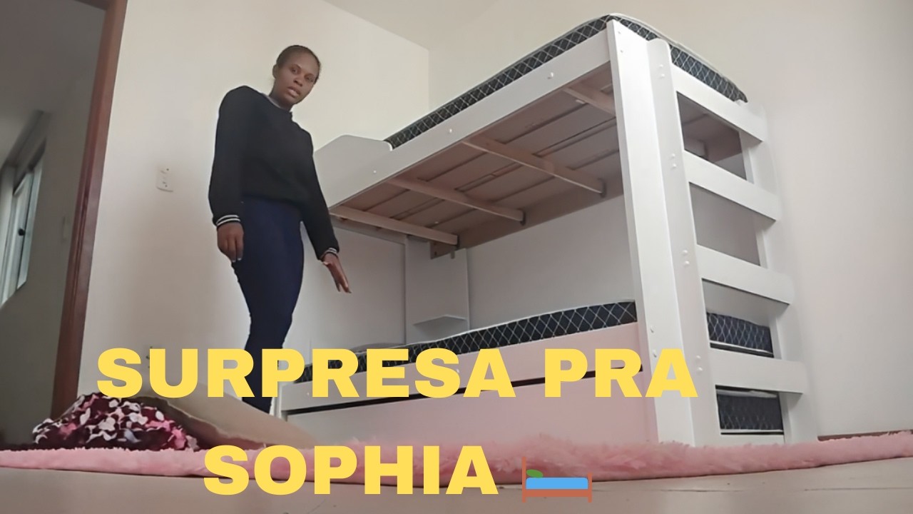 SURPRESA! Montamos a treliche da Sophia no apê 🥹 Primeira cama no quarto dela