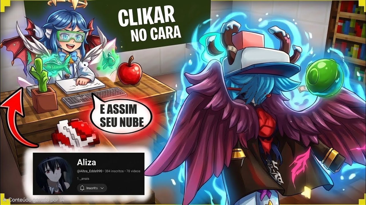 Tentando jogar igual Aliza  Blockman Go bed was 