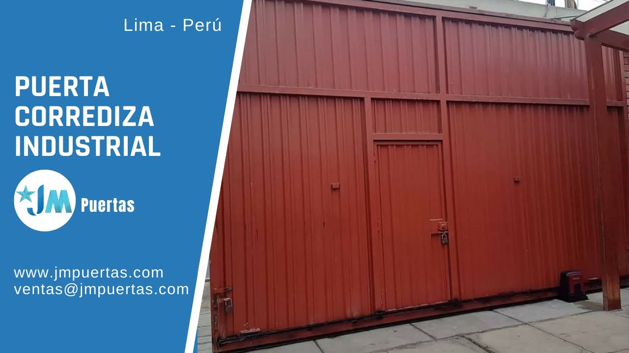 🥾PUERTA CORREDIZA INDUSTRIAL METÁLICA😎 - FABRICACIÓN,INSTALACIÓN Y AUTOMATISMO #JMPuertas