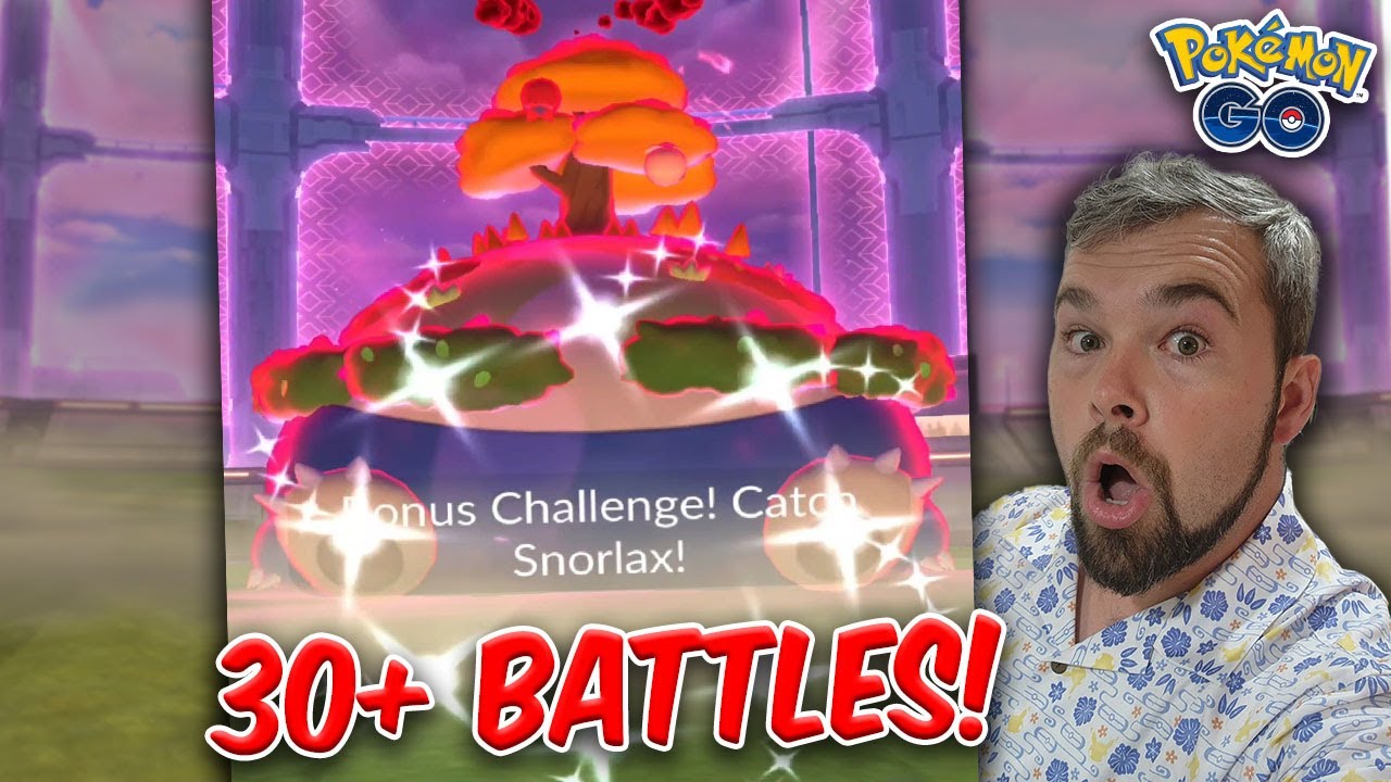 30+ Shiny Gigantamax Snorlax Battles Won! But There Was A BIG Issue... (Pokémon GO)