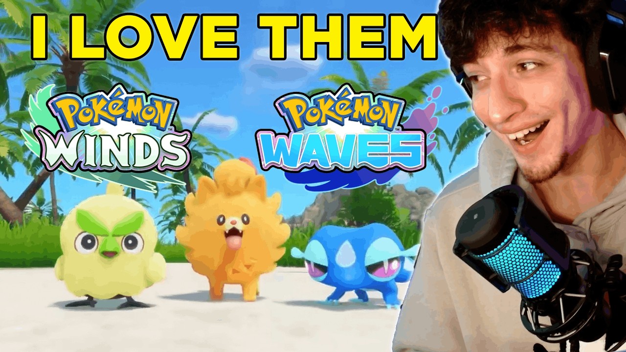 POKEMON WIND AND WAVES WILL BE GENERATIONAL | JOSH REACTS TO THE ANNOUNCEMENT TRAILER, NEW STARTERS