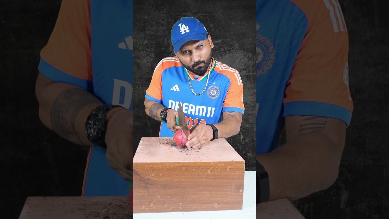 What&rsquo;s inside a leather cricket ball will blow your mind🤯 #cricket #cricketlover #rishabhpant