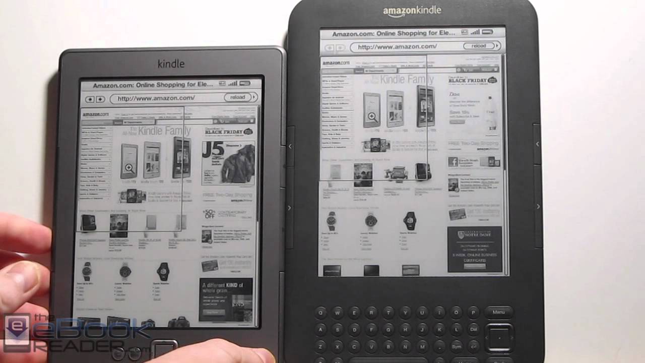 Kindle 4 vs Kindle 3 Keyboard Comparison Review