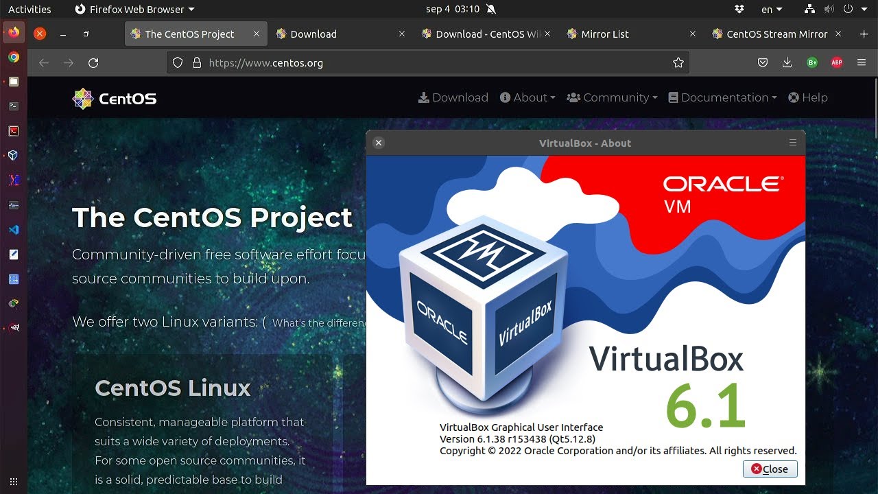 Instalación y configuración básica de CentOS Stream 9 en VirtualBox