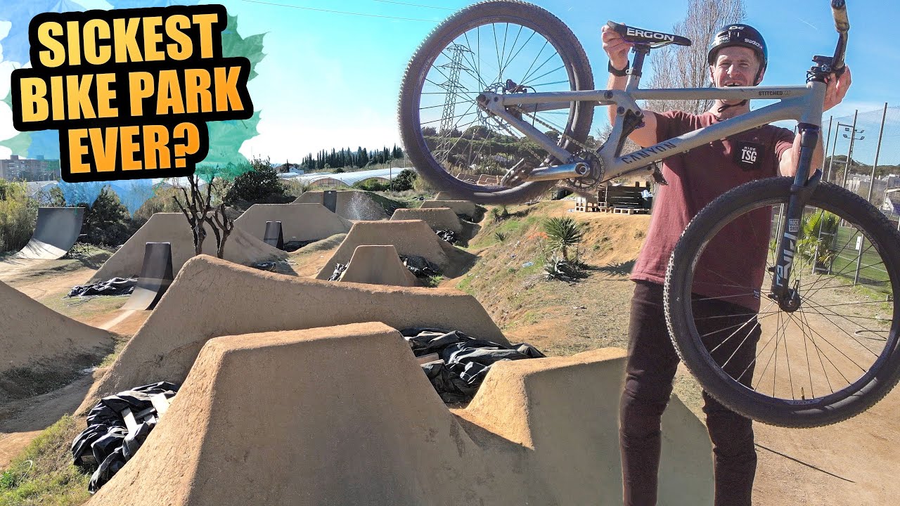THIS BIKE PARK IS MIND BLOWING - HUGE JUMPS AND NEW TRICKS!