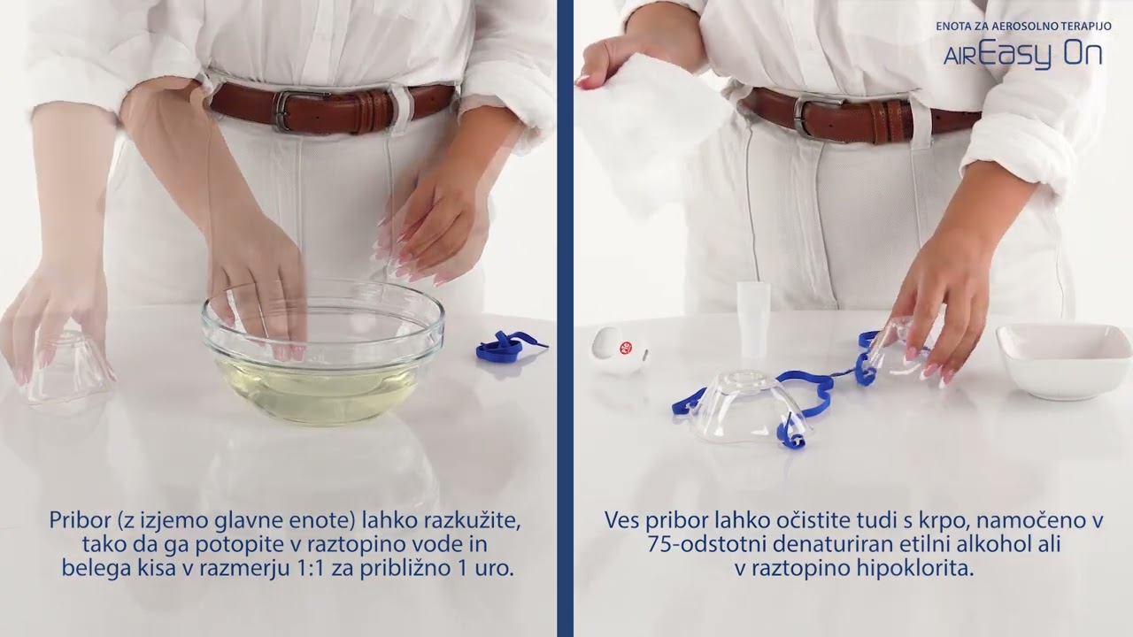 Pic solution Prenosni inhalator AirEasy On - čiščenje