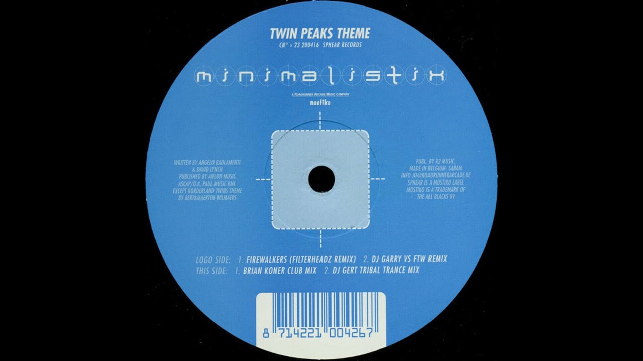 Minimalistix - Twin Peaks Theme (DJ Garry vs FTW Remix) (Trance 2001)