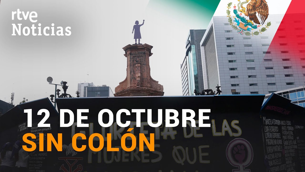 MÉXICO: RETIRAN la ESTATUA de Cristóbal COLÓN en CIUDAD de MÉXICO | RTVE Noticias