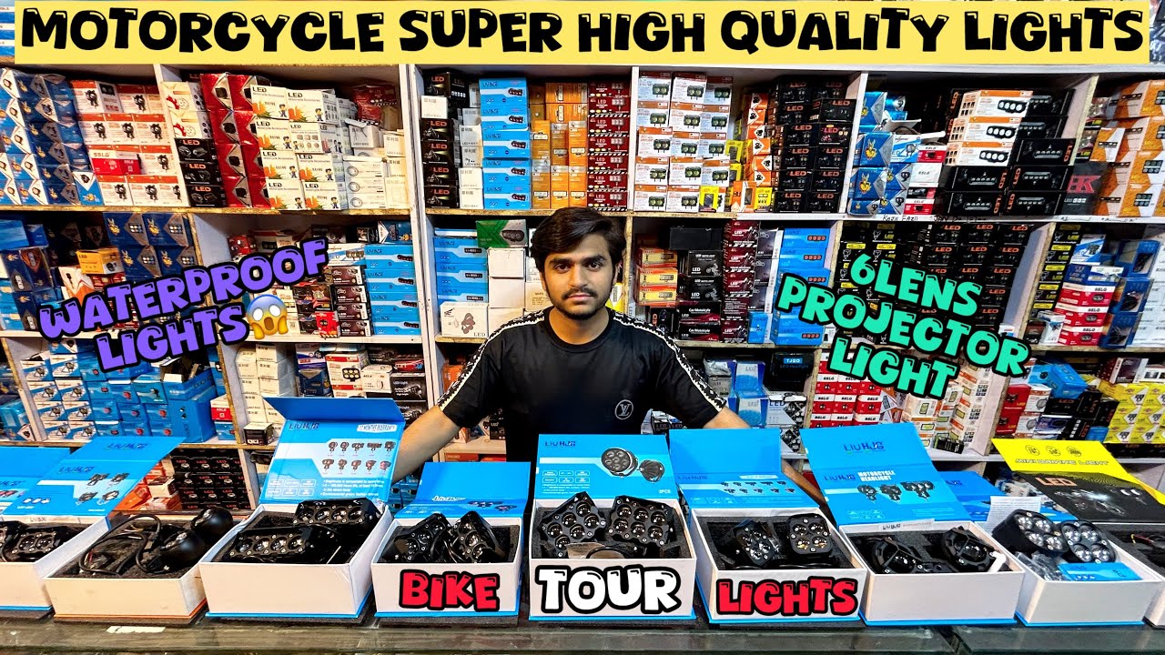 Super High Quality Lights in Wholesale Prices😱🔥|| HJG Brand Waterproof Lights😎|| Pak Moto