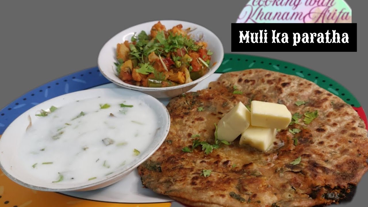 LACHA MULI Paratha #YouTube#cooking food recipe#video