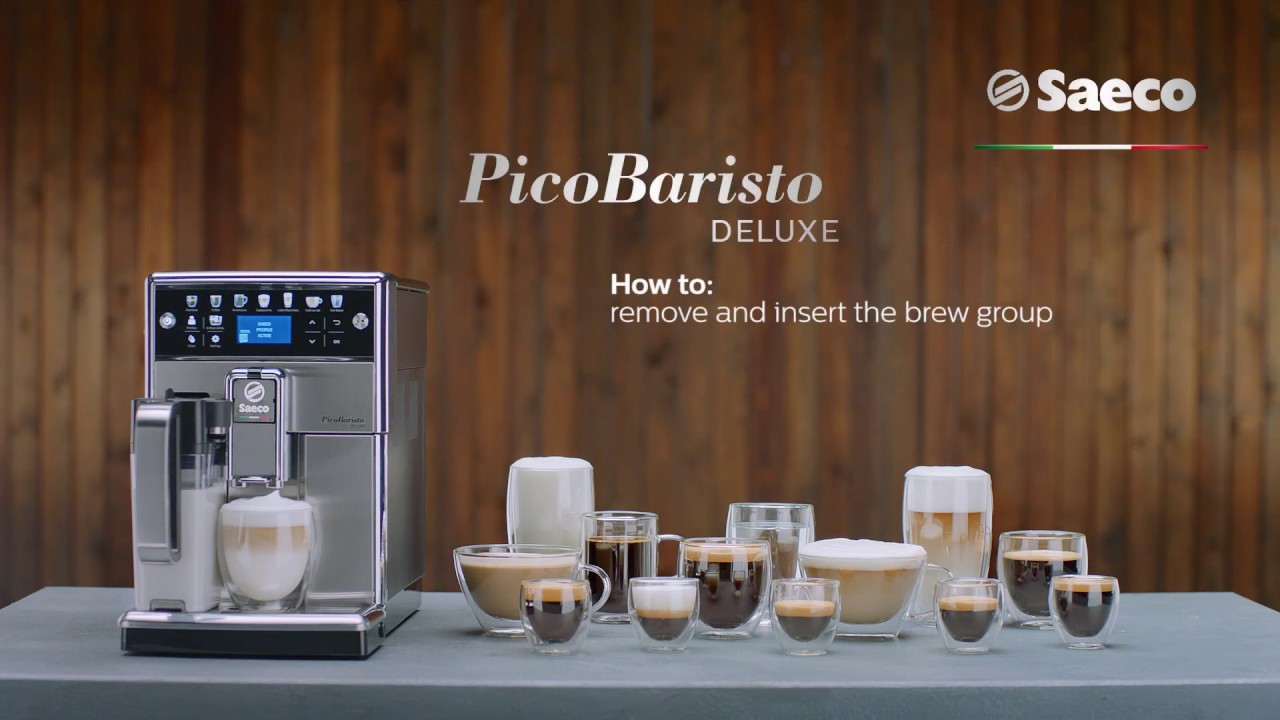 Saeco PicoBaristo Deluxe SM5573 - How to remove & insert the brew group