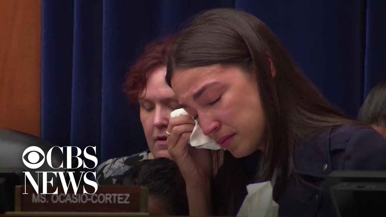 Alexandria Ocasio-Cortez tears up while hearing story of child who died after being held by ICE