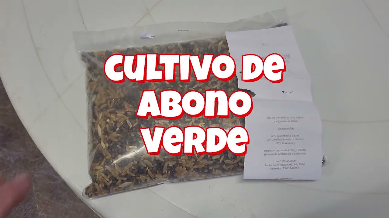Cultivo abono verde completo