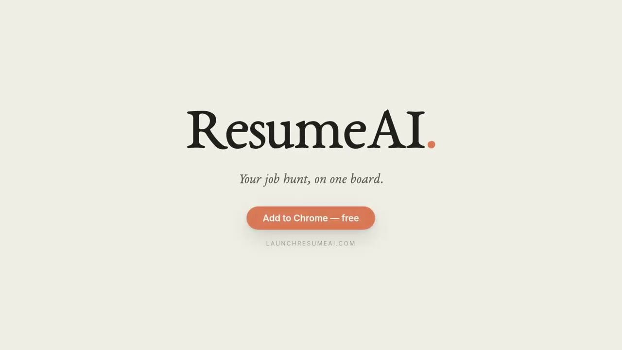 Resume AI chrome extension