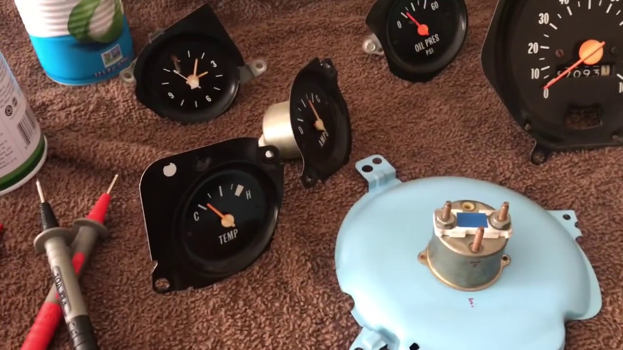 1974 Chevrolet C10 Gauge diagnosis and clean up