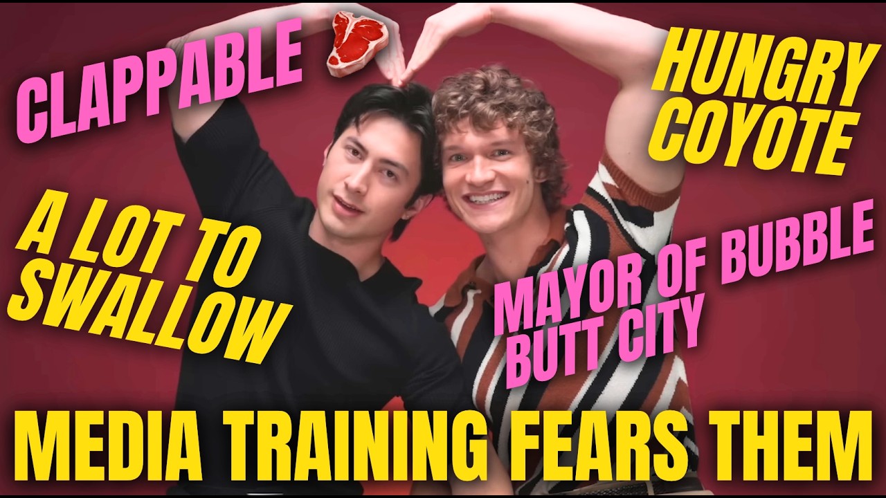 Hudson Williams and Connor Storrie having no filter or media training 💀 Best Moments