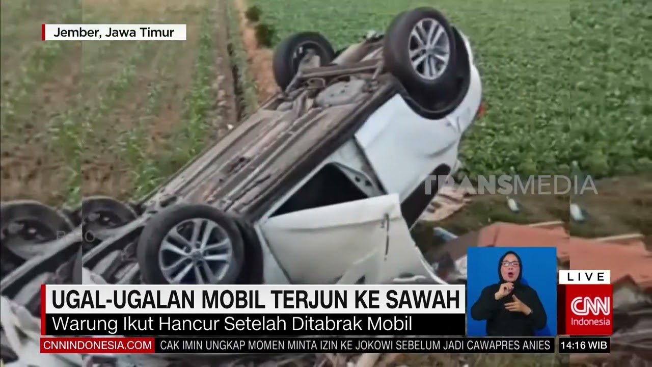 Ugal-Ugalan Mobil Terjun Ke Sawah | REDAKSI (05/09/23)