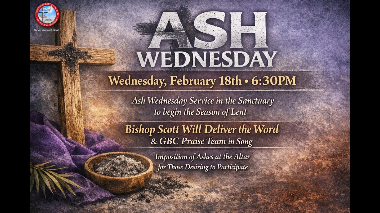 Ash Wednesday February 18th 2026
