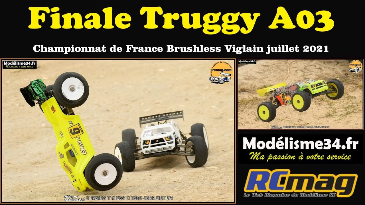 Finale A03 Truggy 1/8 brushless du championnat de France Viglain juillet 2021 - Auto RC Modélisme