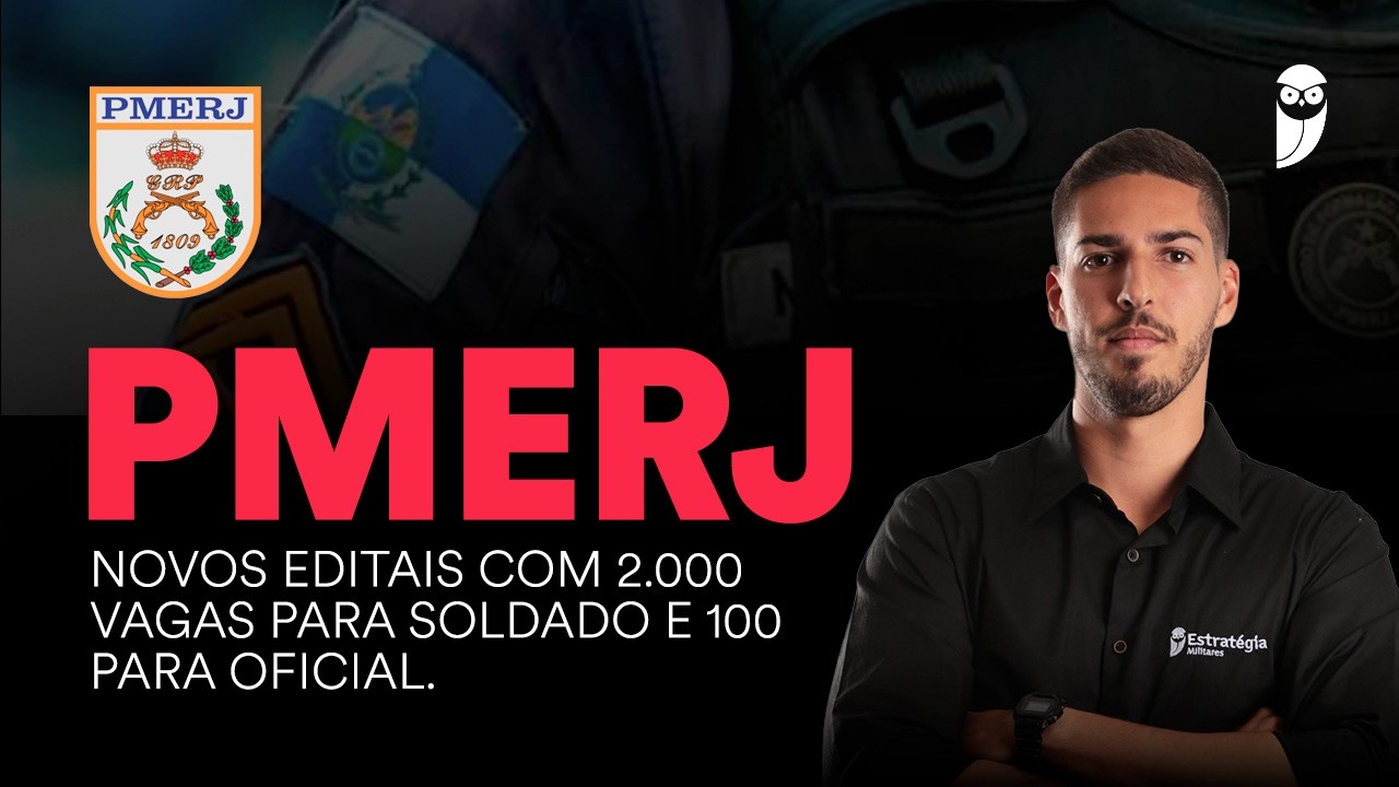 Concurso PMERJ: 2.100 vagas em 2026!