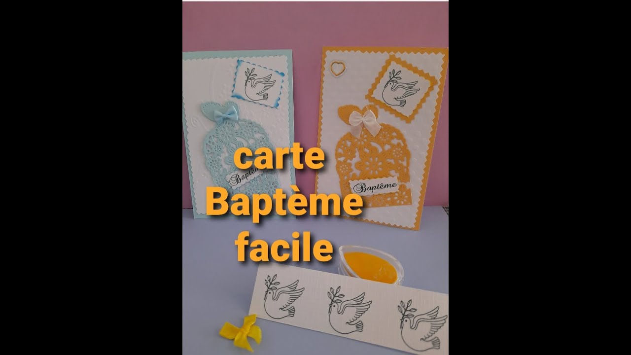 carte bapteme facile