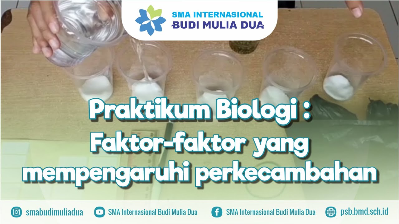 [Biologi] Praktikum Biologi : Faktor-faktor yang mempengaruhi perkecambahan