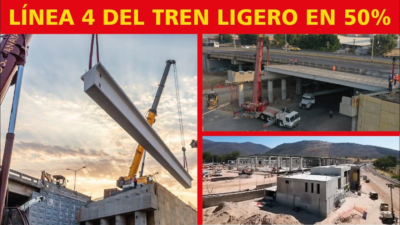 Nuevos avances en la Línea 4 del tren ligero en Jalisco