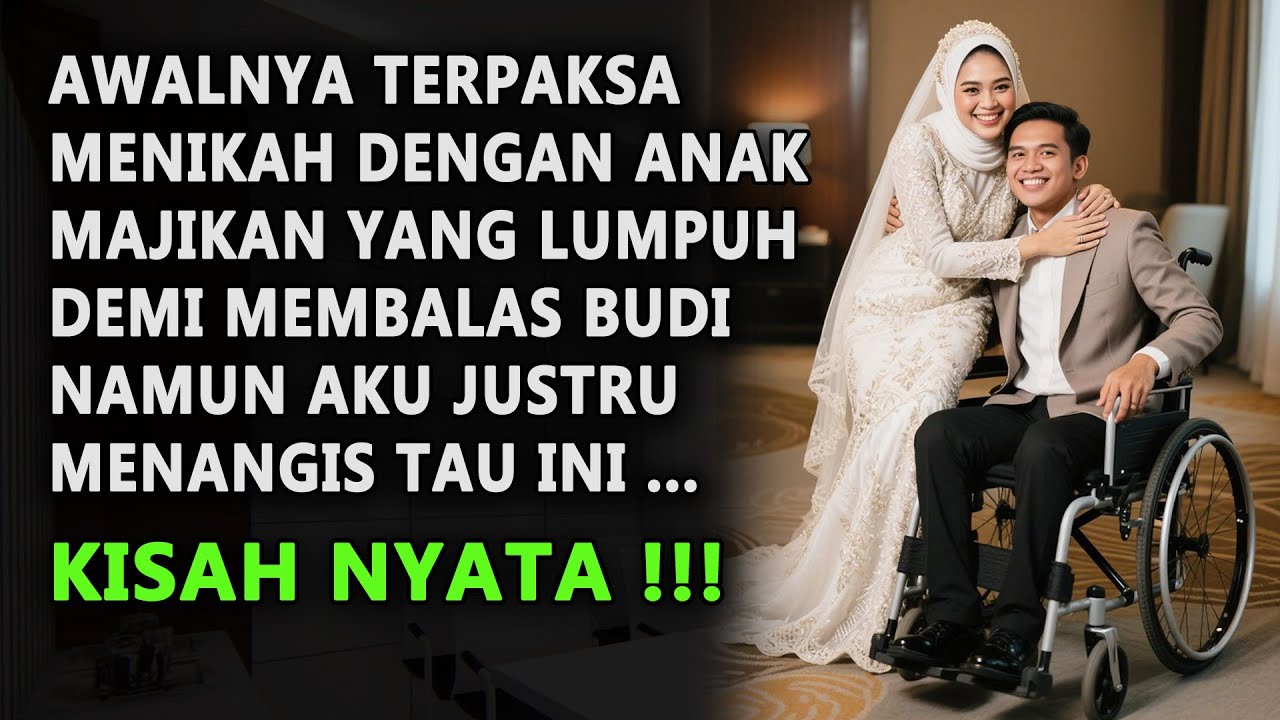 AWALNYA TERPAKSA MENIKAH DENGAN ANAK MAJIKAN YANG LUMPUH DEMI BALAS BUDI, NAMUN AKU MENANGIS TAU INI