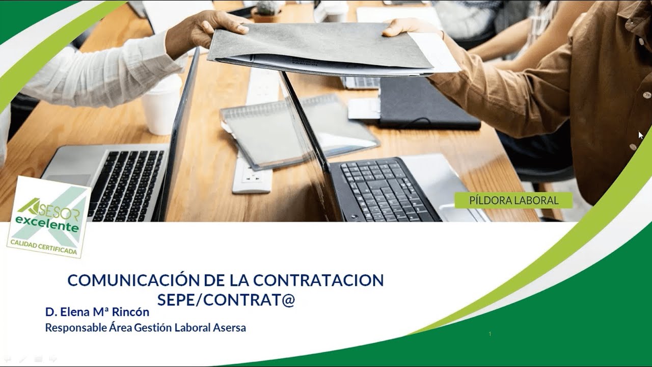 Curso sobre cómo comunicar al SEPE el contrato de un trabajador