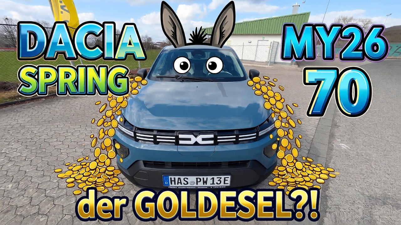 DACIA SPRING EXPRESSION ELECTRIC 70 - das günstige E-Auto - Modell 2026 - MY26 - Test max Reichweite